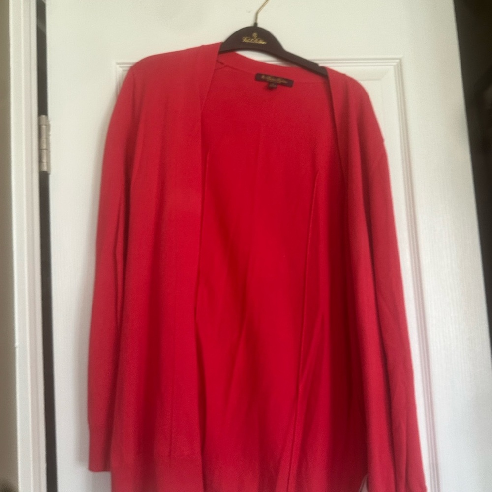 Brooks Brothers Vibrant Red Women's Cardigan